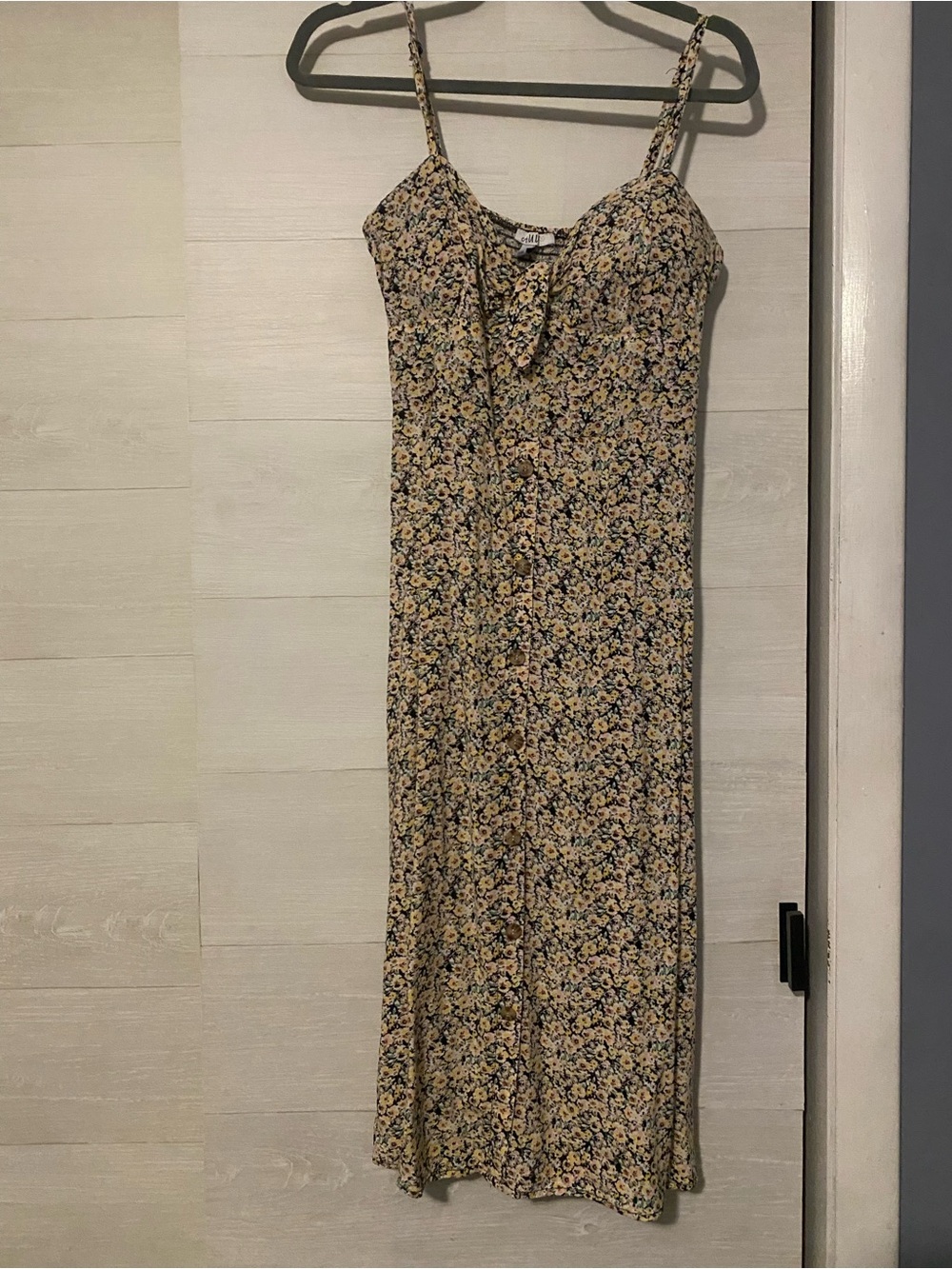 Floral Spaghetti Strap Midi Dress
